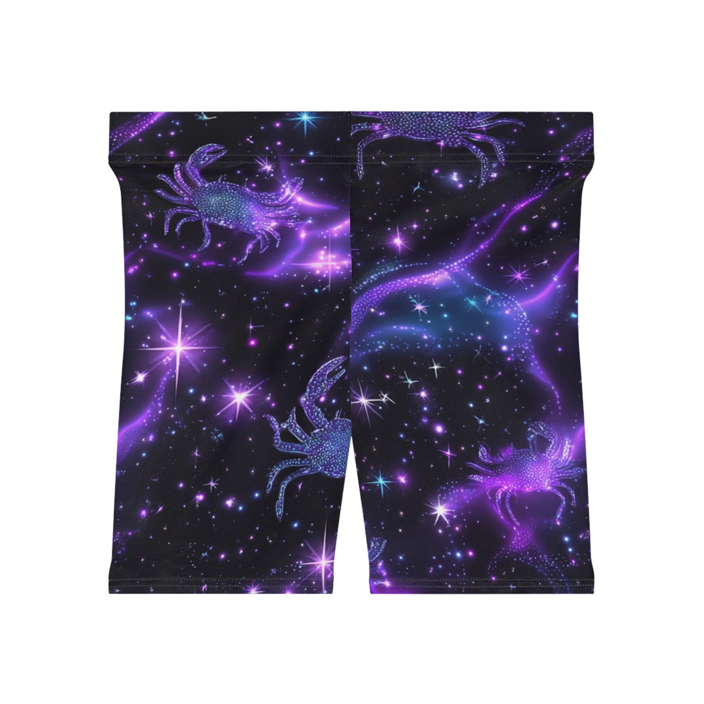 Cosmic Biker Shorts for Women - Astrology-Inspired, Stylish Activewear, Gym Shorts, Summer Fashion, Starry Nights, Zodiac Collection