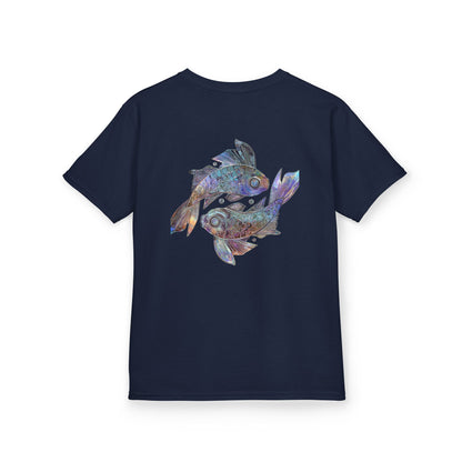 Water Element Pisces Kids Tee | ♓ Dream Flow | Psychedelic Youth Shirt