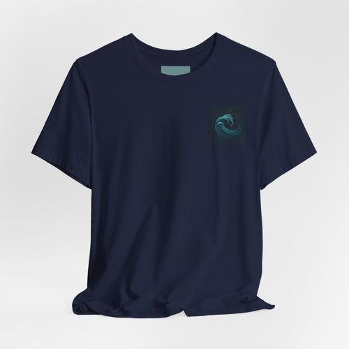 Ocean Wave Art Tee, Artistic Beachwear, Unisex Graphic Shirt, Summer Vibes Apparel, Unique Gift for Ocean Lovers