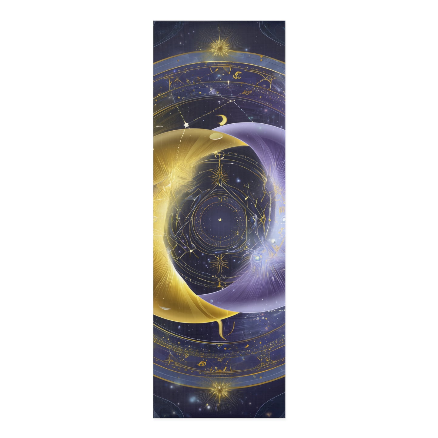 Cosmic Vibes Foam Yoga Mat, Meditative Exercise Mat, Yoga Gift, Indoor Workout, Spiritual Practice, Mindfulness Accessory