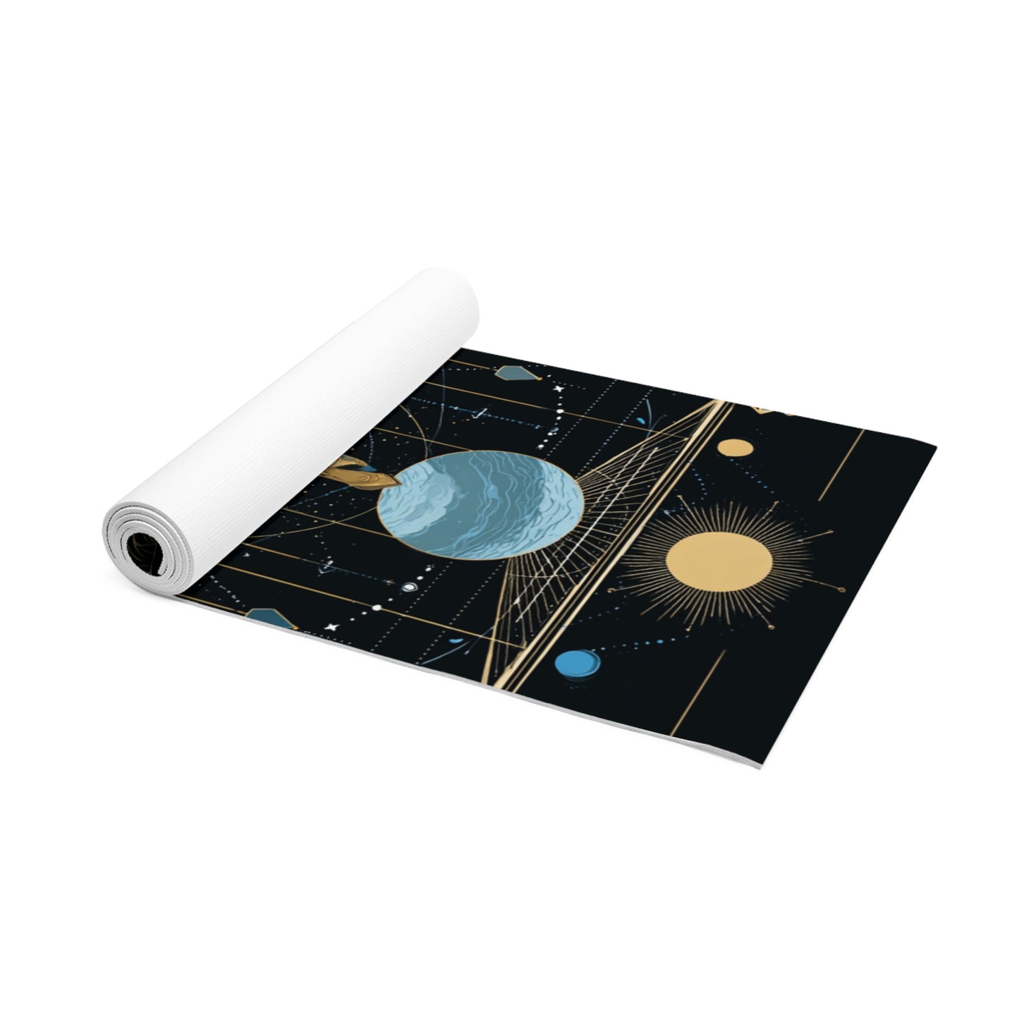 Libra Air Element Celestial Yoga Mat - Zodiac Balance Mat, Astrology Meditation Mat, Cosmic Fitness Mat