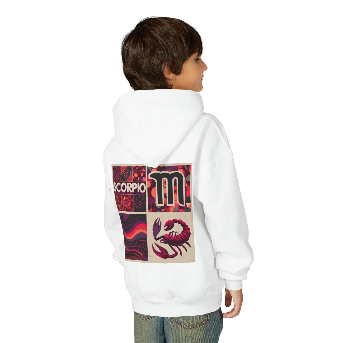 Scorpio Zodiac Hooded Sweatshirt for Teens | Astrology Gift, Horoscope Apparel, Birthday Present, Zodiac Lover, Cozy Outfit