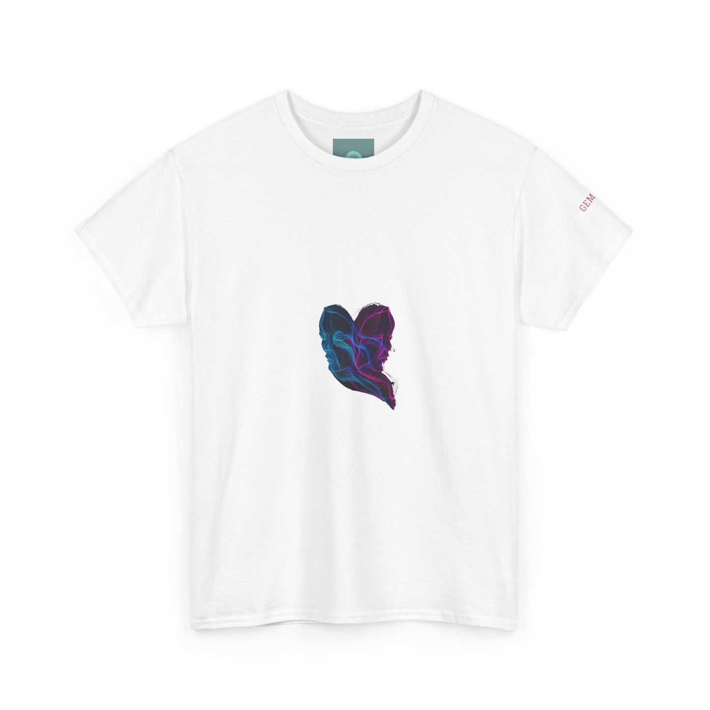 Neon Ghost Unisex Heavy Cotton Tee, Graphic Tee, Unique T-Shirt, Casual Wear, Art Lover Gift, Birthday Present, Festival Outfit