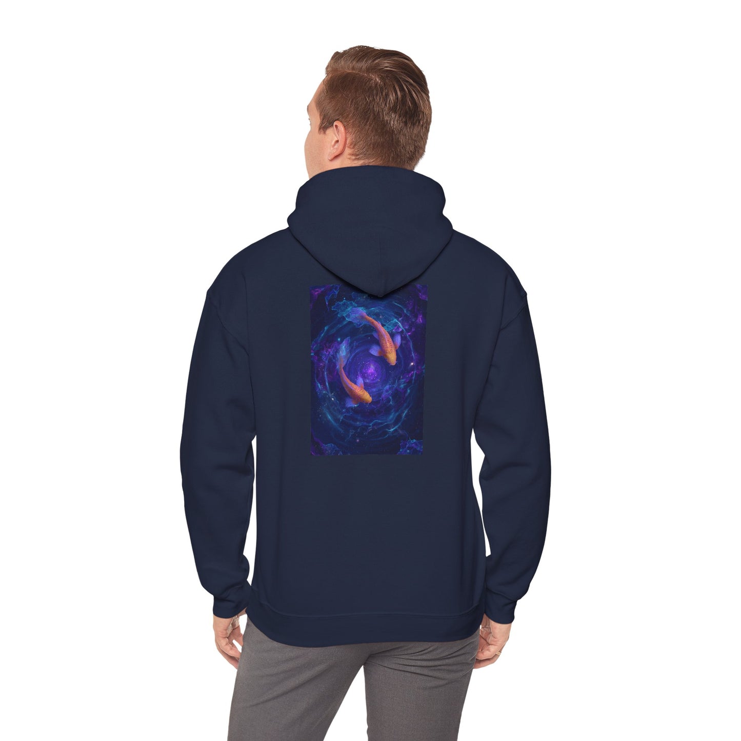 Pisces Water Element Galaxy Koi Hoodie - Zodiac Dreamer Pullover, Astrology Gift, Celestial Fish Design