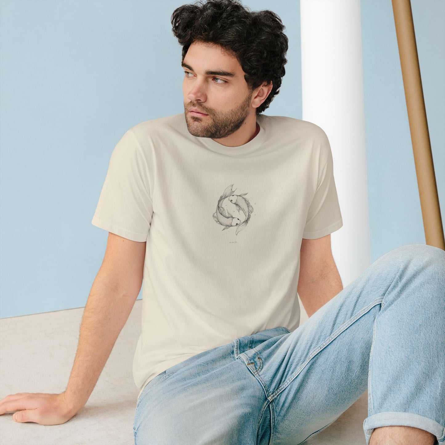Eco-Friendly Graphic T-Shirt with Fish Design, Organic Cotton Tee, Casual Wear, Nature Lover Gift, Sustainable Fashion
