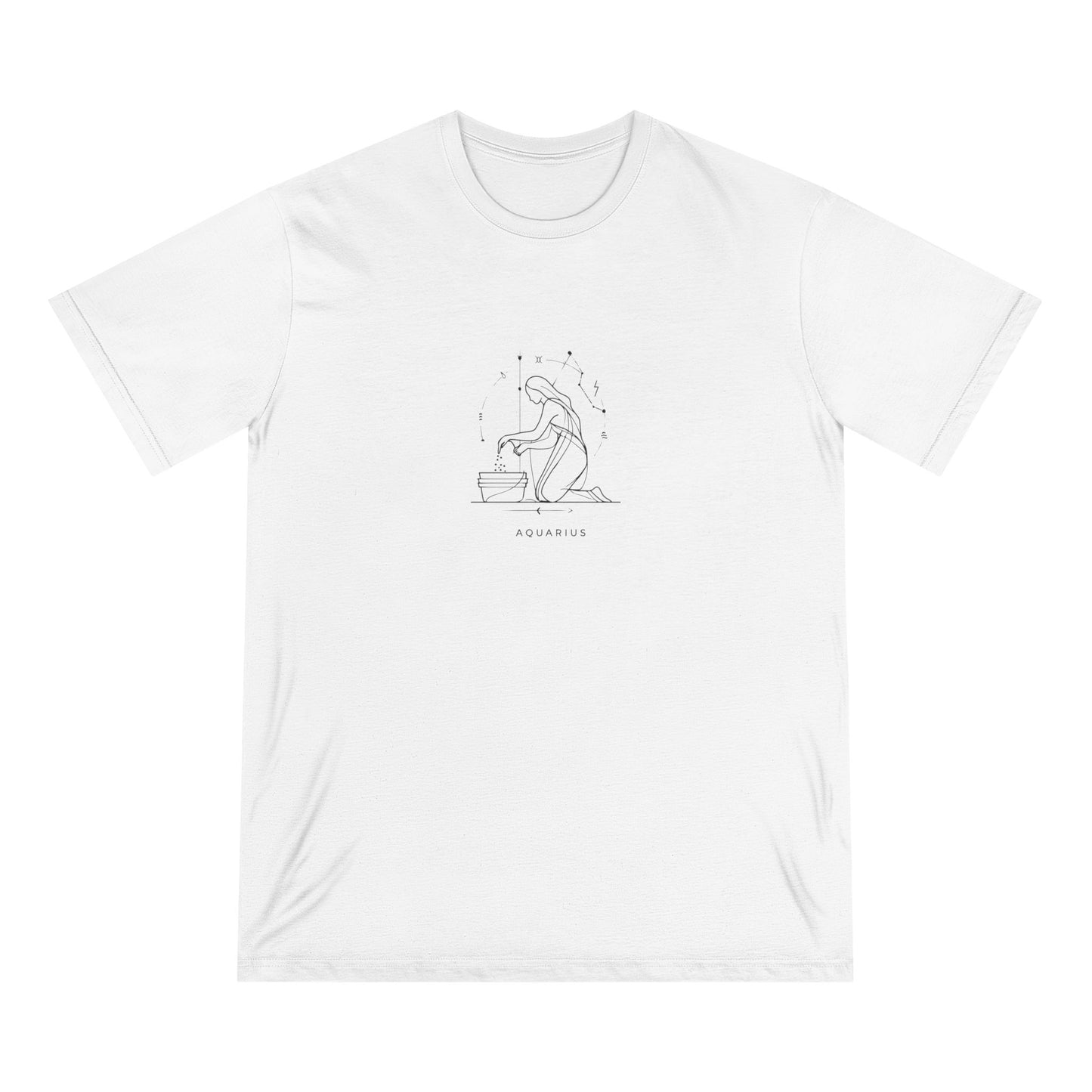 Organic Art Print T-Shirt, Eco-Friendly Tee, Relaxed Fit, Minimalist Design, Gifts for Nature Lovers, Casual Wear