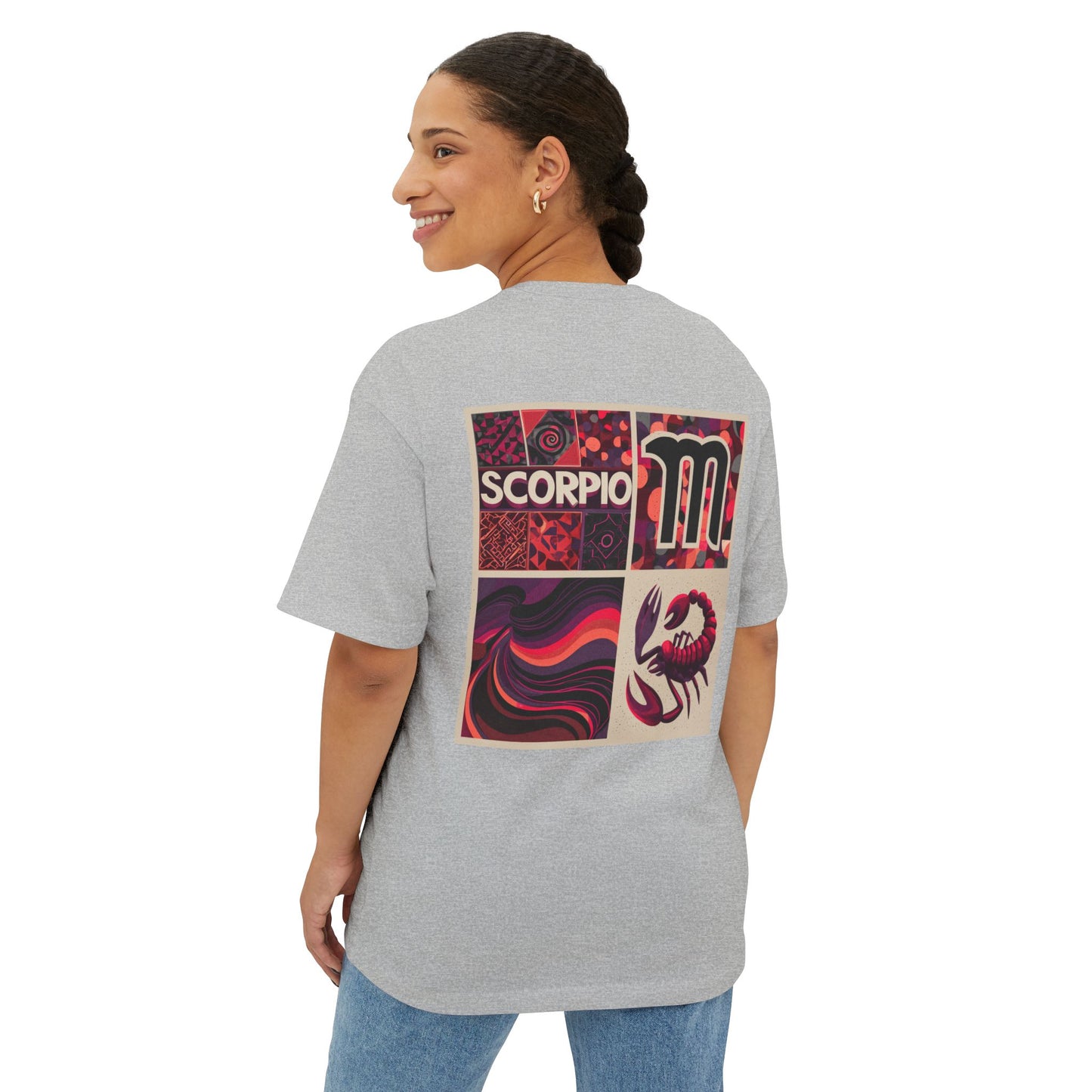 Scorpio Zodiac Boxy Tee, Unisex Graphic Tee, Astrology Shirt, Horoscope T-Shirt, Gift for Scorpio, Astrology Lover Tee