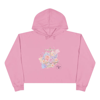 Floral Justice Crop Hoodie, Trendy Pullover, Women's Casual Wear, Gift for Her, Spring Fashion, Artistry in Apparel