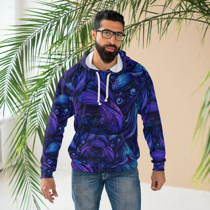 Water Element Pisces Hoodie | ♓ Abstract Fish | Psychedelic AOP Pullover