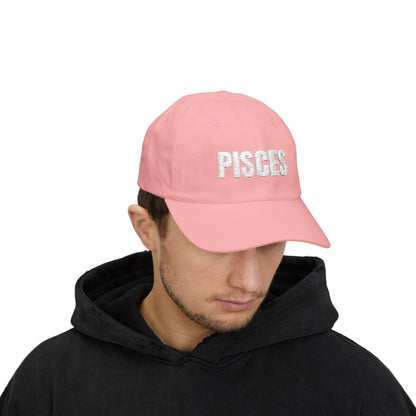 Pisces Dad Cap — Embroidered Zodiac Baseball Hat