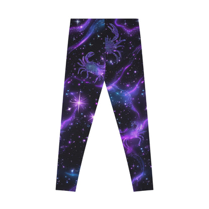 Water Element Cancer Leggings | ♋ Cosmic Crab | Psychedelic Yoga Pants