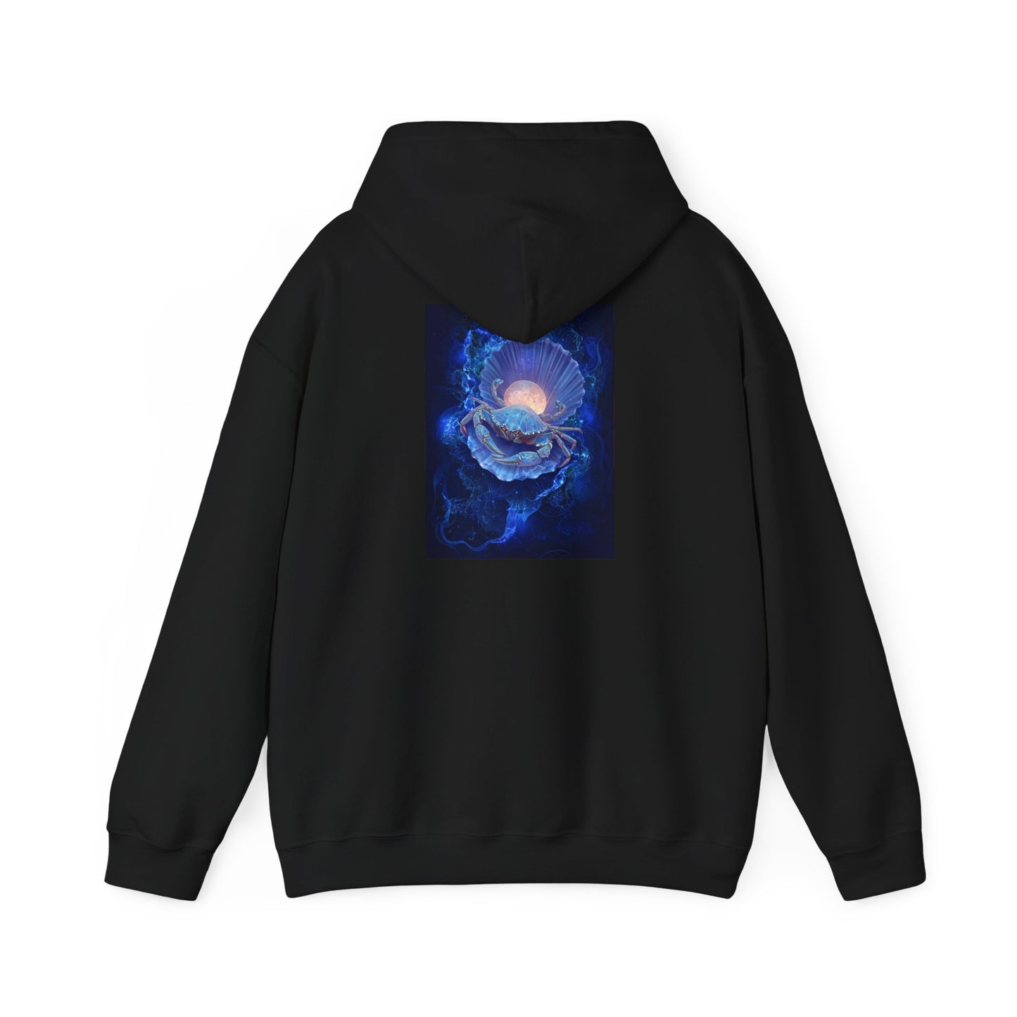 Cancer Water Element Cosmic Blossom Hoodie - Zodiac Nurturer Pullover, Astrology Gift, Celestial Flower Design