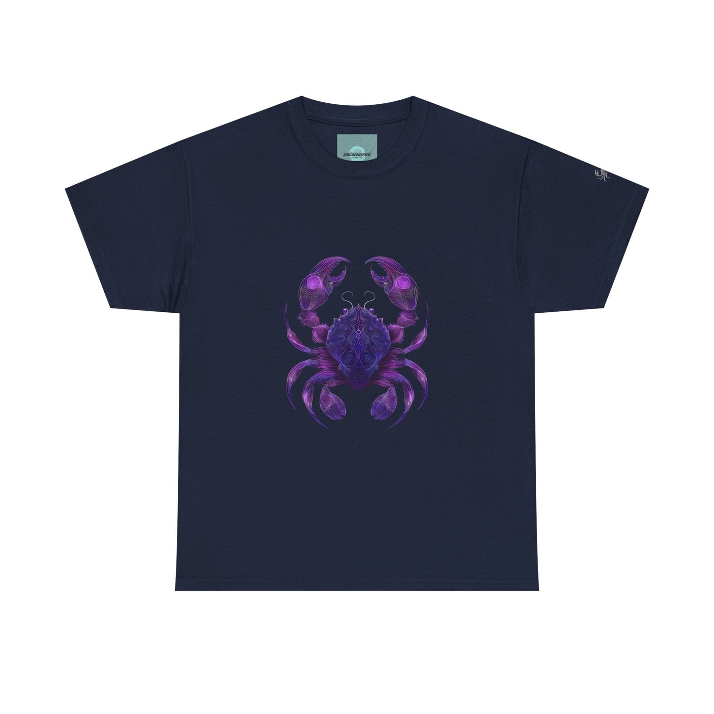 Cosmic Crab Unisex Heavy Cotton Tee - Perfect for Astrology Lovers, Comfortable Casual Wear, Gift for Birthdays and Holidays