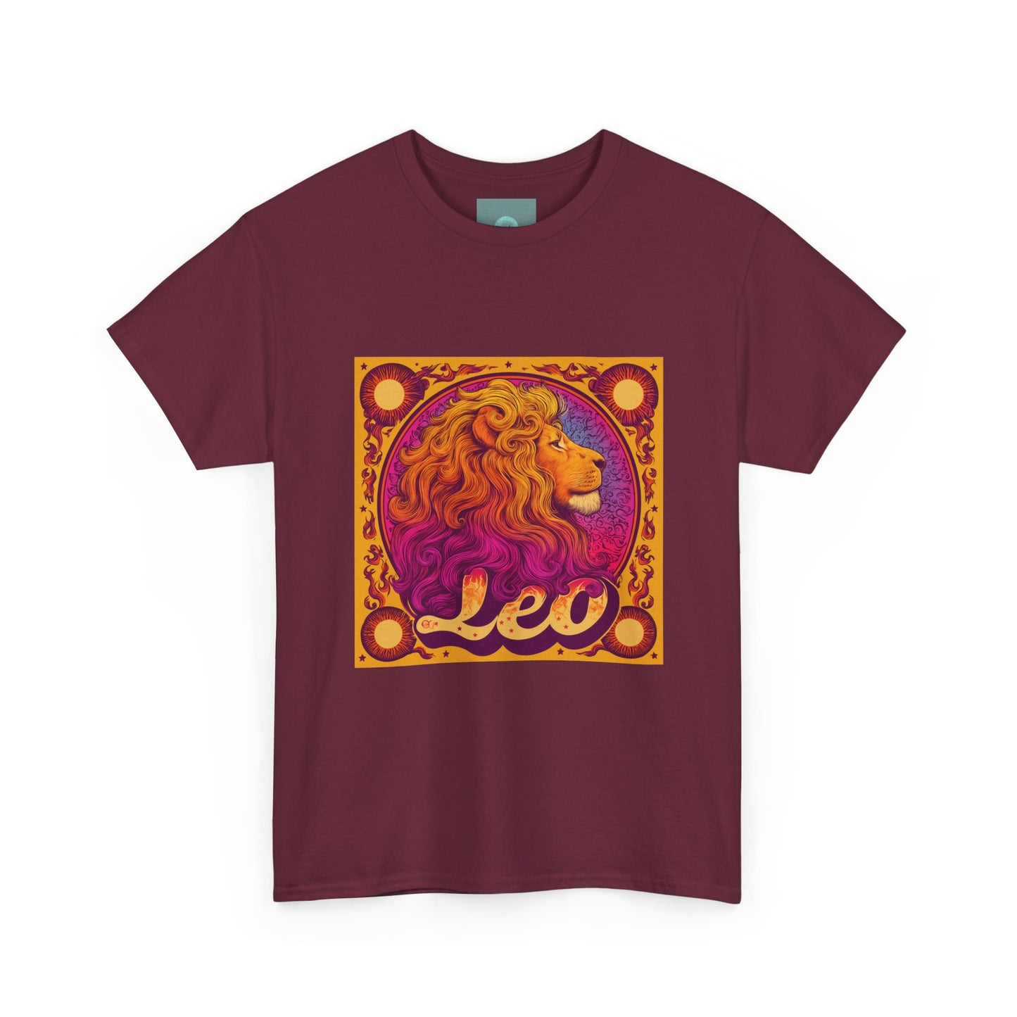 Leo Zodiac Tee - Unisex Heavy Cotton Tee, Astrology Shirt, Horoscope Gift, Leo Birthday Celebration, Casual Everyday Wear