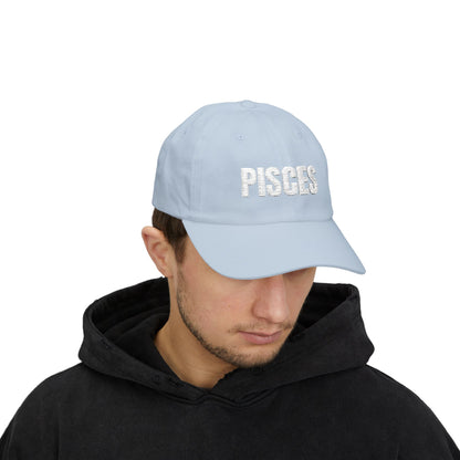Pisces Dad Cap — Embroidered Zodiac Baseball Hat