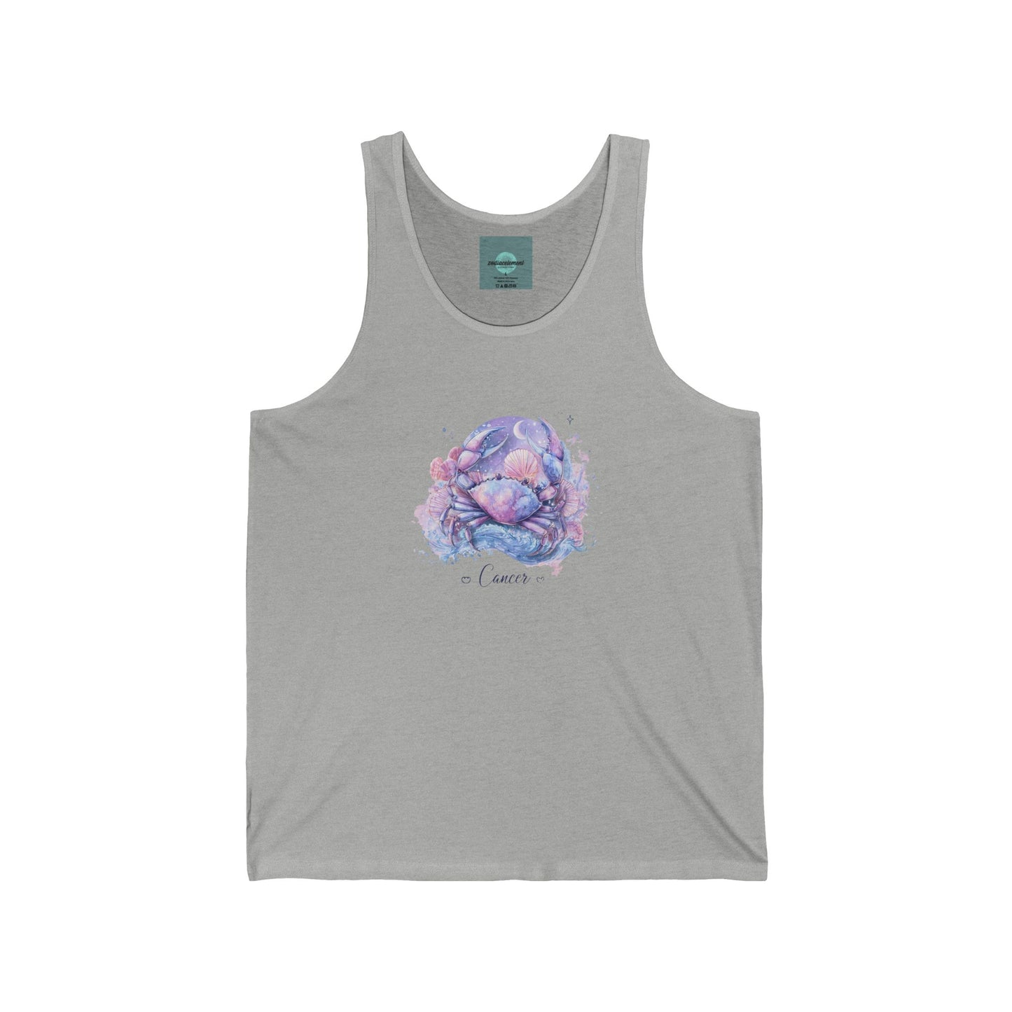 Whimsical Floral Unisex Jersey Tank, Casual Summer Wear, Beach Day Outfit, Gift for Nature Lovers, Men's and Women's Summer top