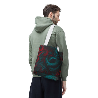 Fire Element Aries Tote Bag | ♈ Mystical Swirl | Psychedelic Carryall
