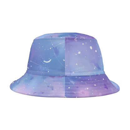 Cosmic Print Bucket Hat, Stylish Headwear, Trendy Summer Accessory, Perfect for Festivals, Outdoor Adventures, Gift for Space Lovers