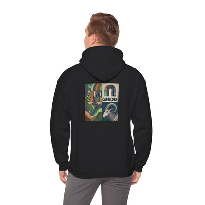 Capricorn Zodiac Hoodie - Unisex Heavy Blend™ with Stylish Astrology Art, Perfect Gift for Birthdays, Astrology Lovers, Cozy Fashion