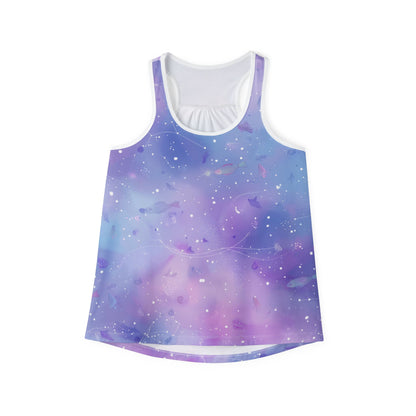 Celestial Bliss Women's Tank Top - AOP, Summer Top, Festival Wear, Casual Outfit, Galaxy Print, Gift for Her