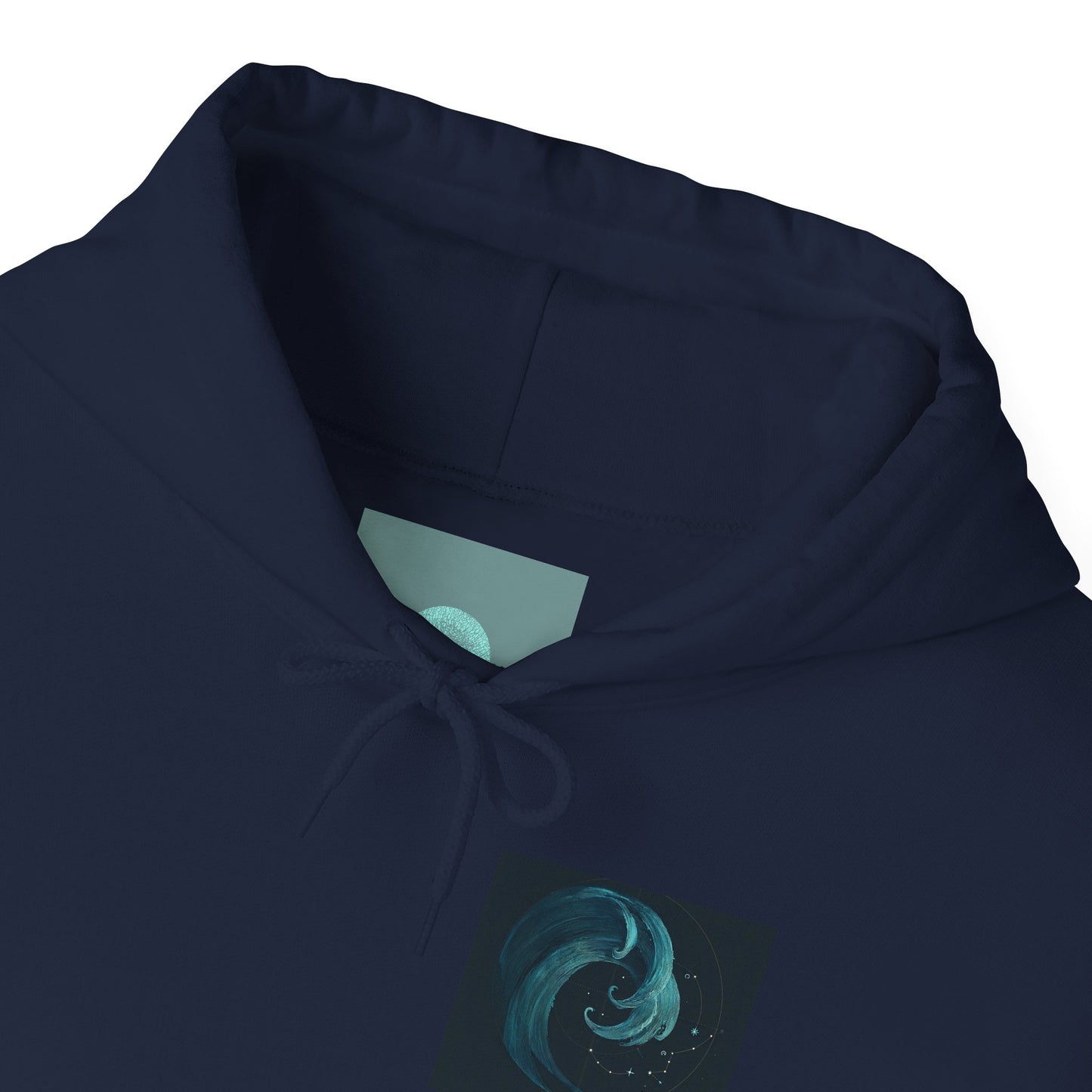 Ocean Swirl Hoodie | Unisex Heavy Blend Sweatshirt, Cozy Casual Wear, Beach Lover Gift, Graphic Hoodie, Trendy Fashion