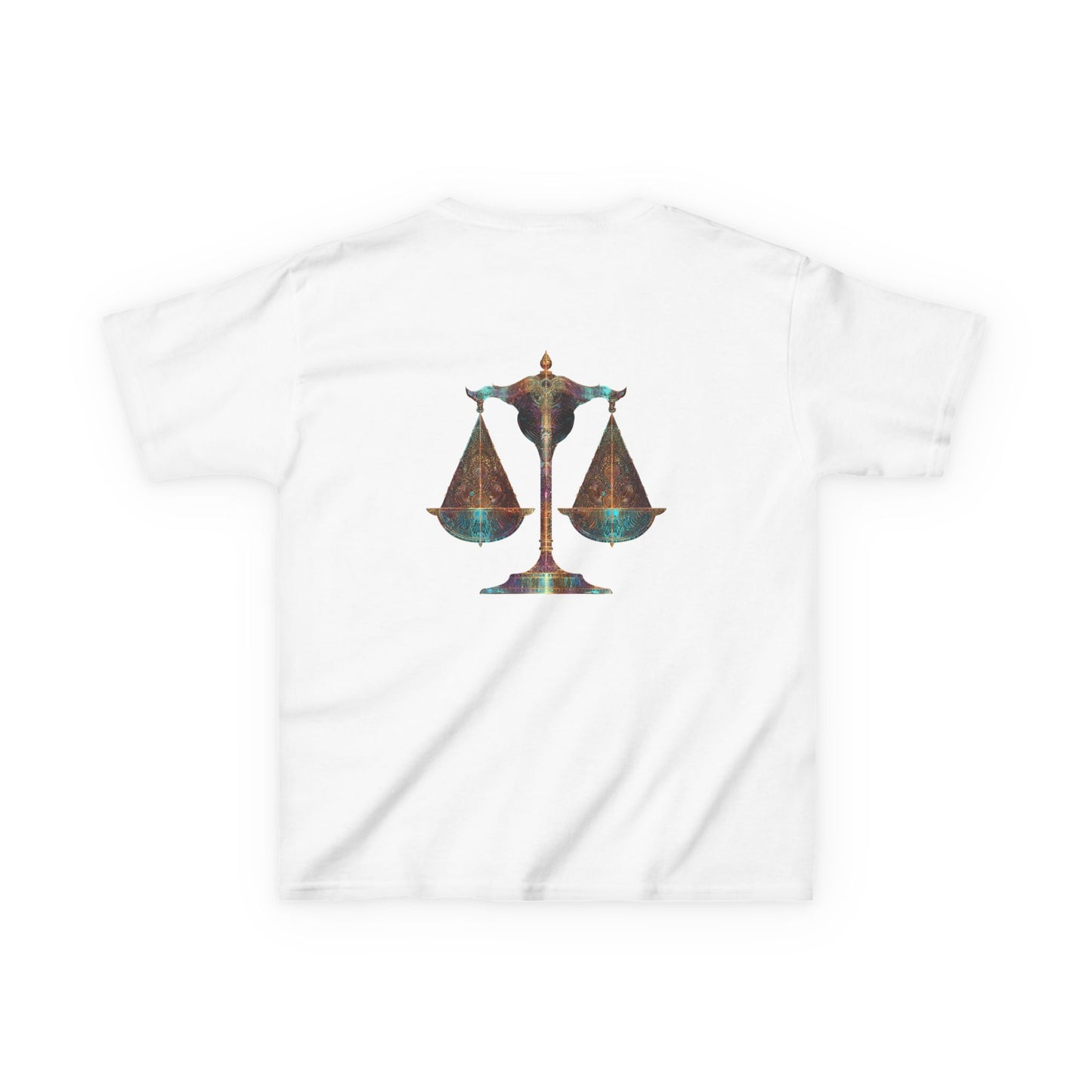 Air Element Libra Kids Tee | ♎ Harmony Scales | Psychedelic Youth Shirt