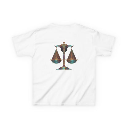 Air Element Libra Kids Tee | ♎ Harmony Scales | Psychedelic Youth Shirt