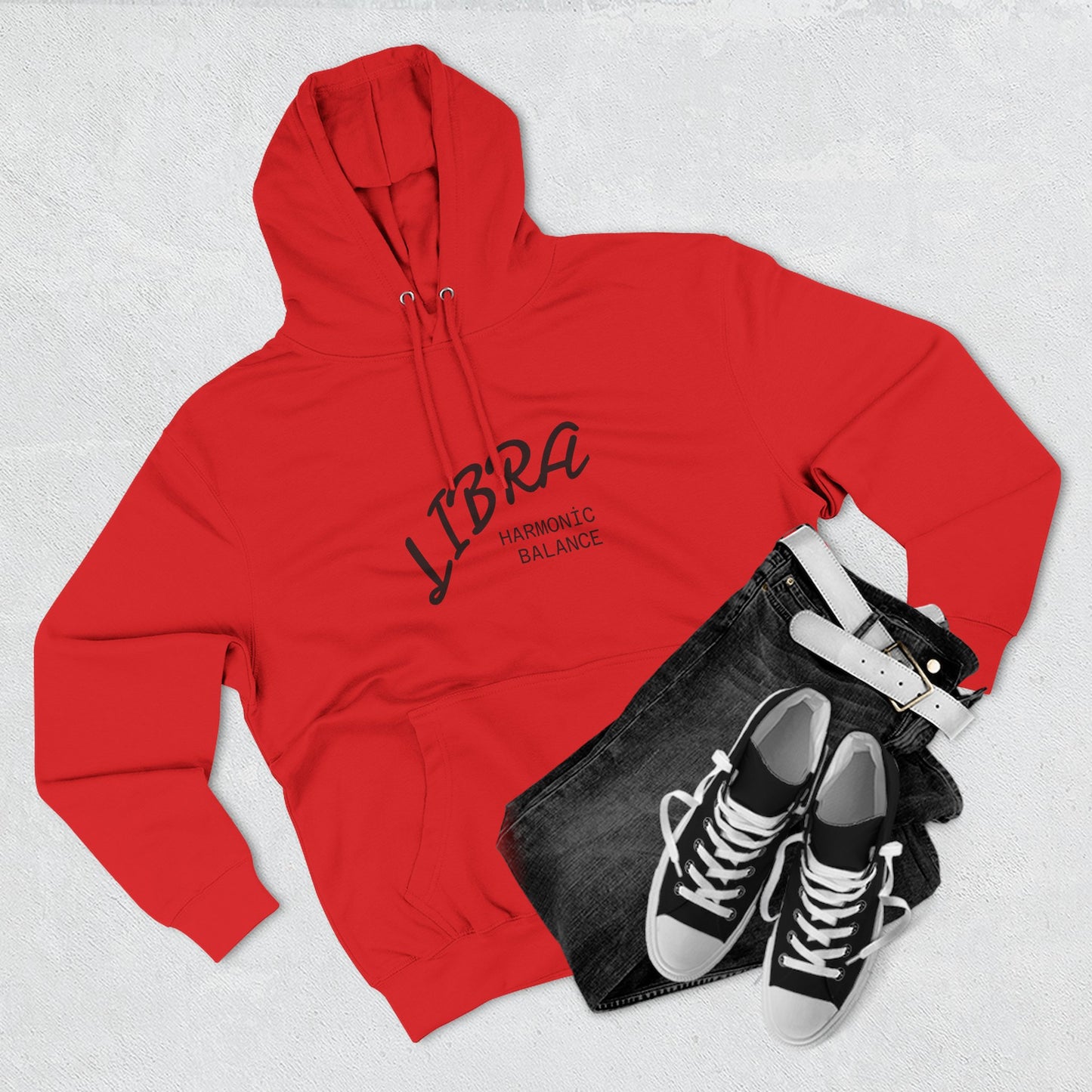 Air Element Libra Fleece Hoodie | ♎ Harmony Scales | Psychedelic Zodiac Sweatshirt