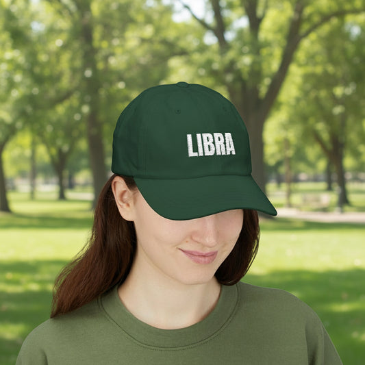 Libra Dad Cap — Distressed Zodiac Baseball Hat