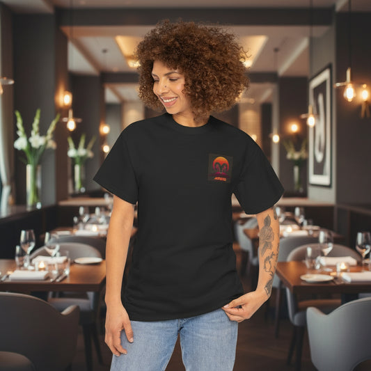 Retro Aries Graphic Tee, Astrology Gift, Zodiac T-Shirt, Unisex Cotton Shirt, Birthday Present, Aries Apparel, Horoscope Fashion