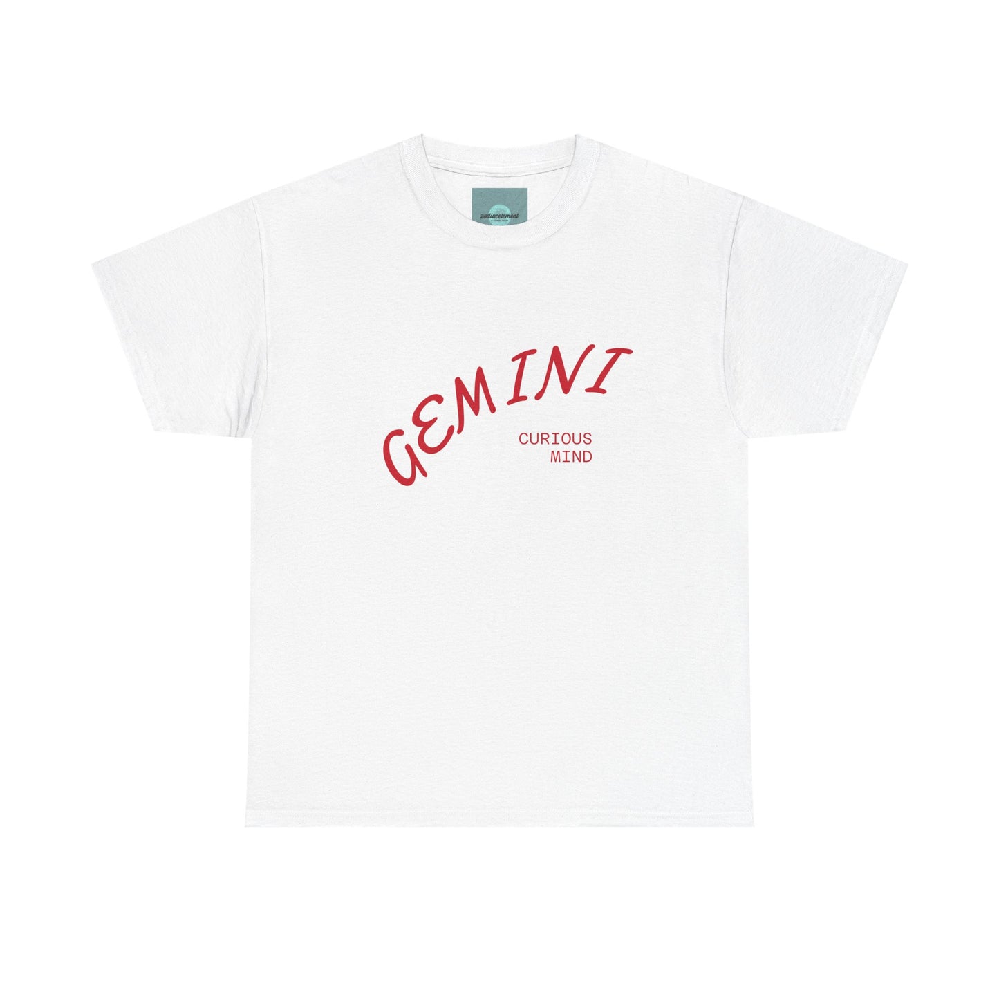 Gemini Curiosity Tee | Unisex Heavy Cotton Shirt for Astrology Lovers, Zodiac Gift, Birthday Apparel, Casual Wear, Unique Graphic Tee