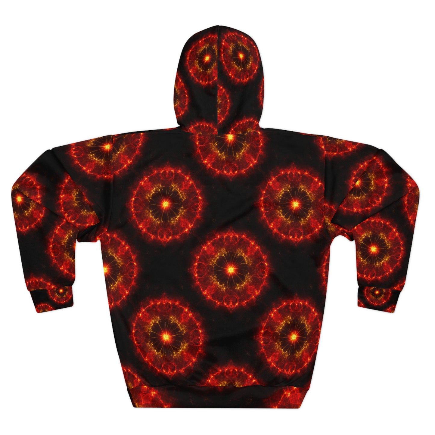 Fire Element Sagittarius Hoodie | ♐ Vibrant Patterned | Psychedelic AOP Pullover