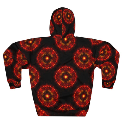 Fire Element Sagittarius Hoodie | ♐ Vibrant Patterned | Psychedelic AOP Pullover