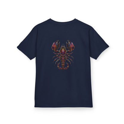 Water Element Scorpio Kids Tee | ♏ Mystical Scorpion | Psychedelic Youth Shirt