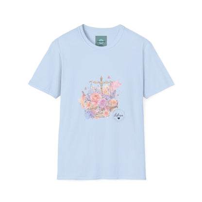 Floral Balance T-Shirt | Softstyle Tee for Nature Lovers | Great for Casual Wear, Gifts, and Celebrations