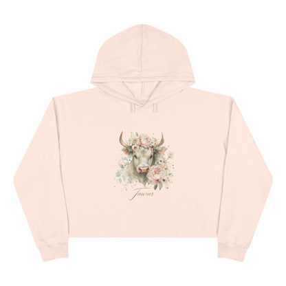 Taurus Personalisable Crop Hoodie