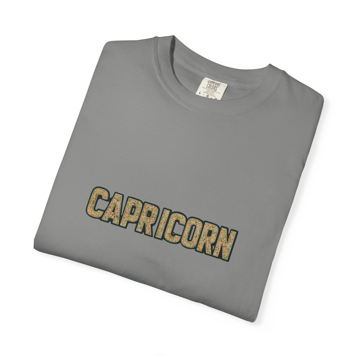 Capricorn Garment-Dyed T-Shirt, Zodiac Sign Tee, Astrology Gift, Unisex Shirt, Birthday Gift, Casual Wear