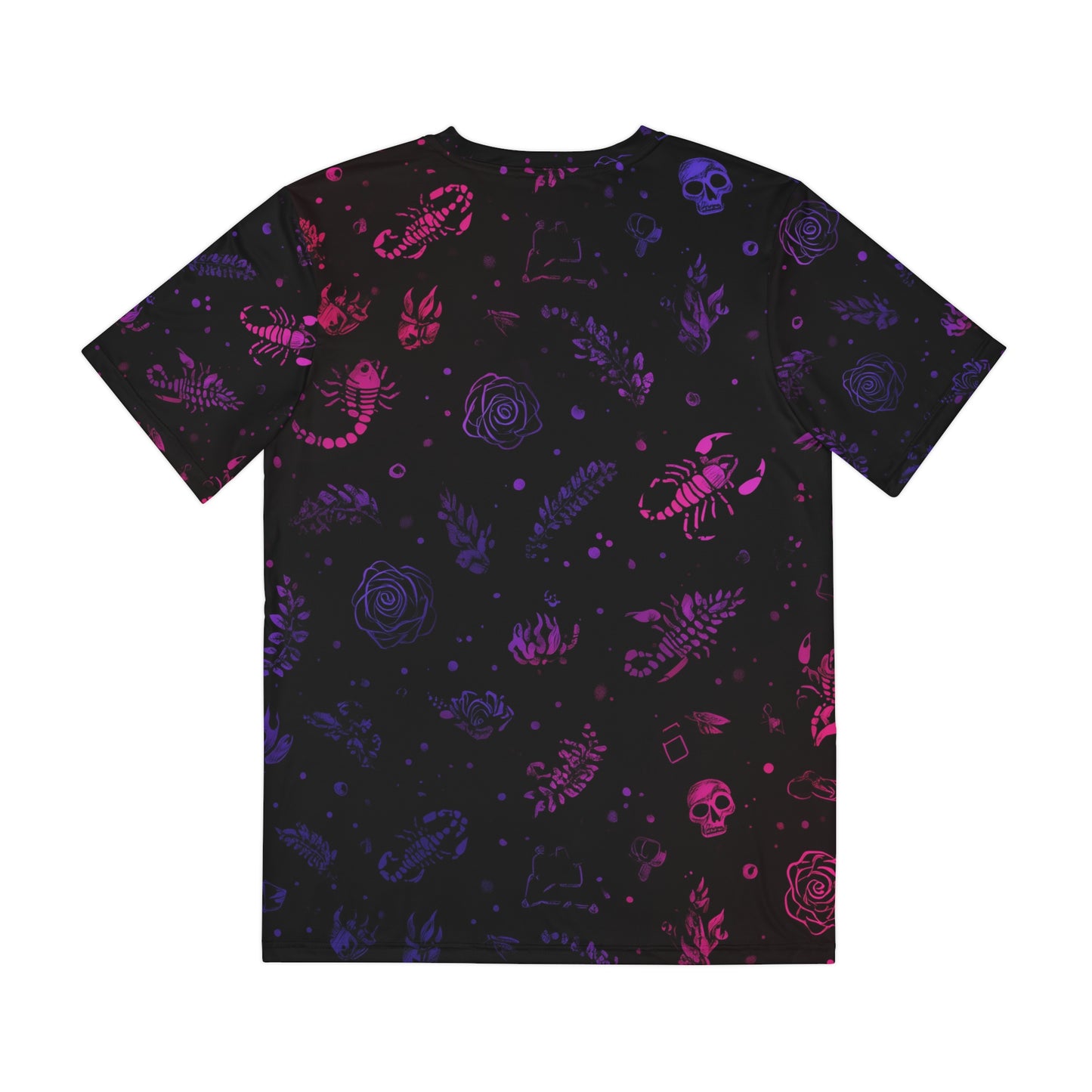 Men's Graphic Tee with Bold AOP Design | Gothic Fashion Shirt, Casual Wear, Unique Gift, Festival Outfit