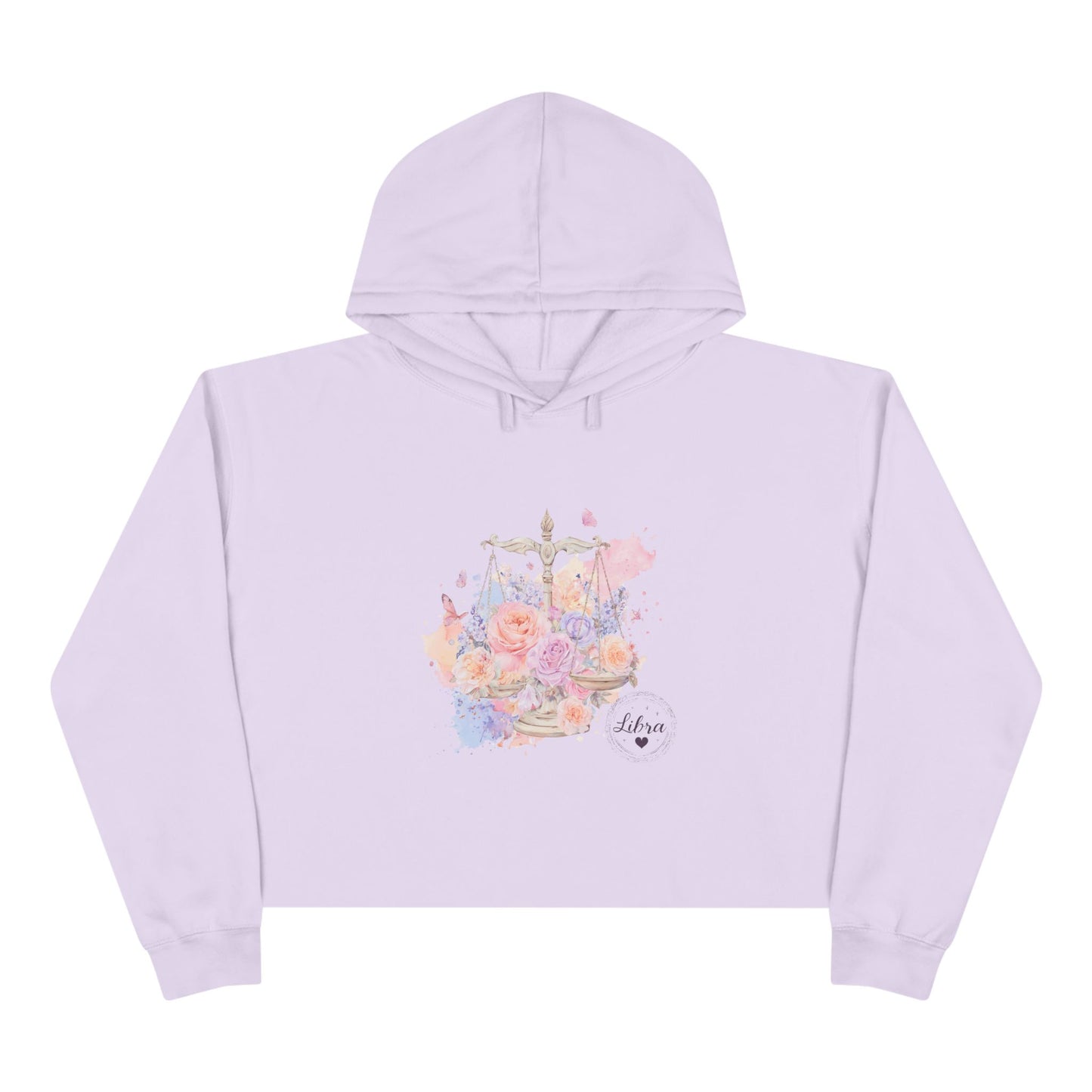 Floral Justice Crop Hoodie, Trendy Pullover, Women's Casual Wear, Gift for Her, Spring Fashion, Artistry in Apparel