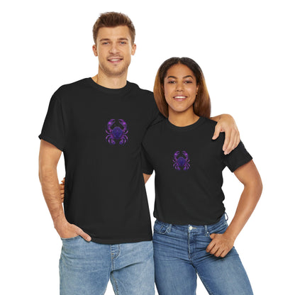 Cancer Zodiac Unisex Tee with Sleeve Design