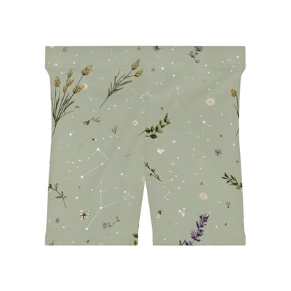 Floral Biker Shorts, Women's Athletic Wear, Yoga Shorts, Summer Fashion, Comfy Workout Shorts, Perfect for Festivals