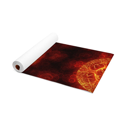 Fire Element Yoga Mat | Aries Leo Sagittarius | Psychedelic Foam Mat