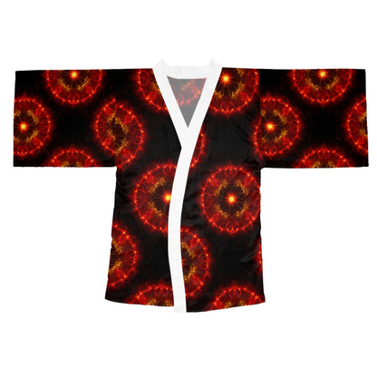 Fire Element Floral Kimono Robe | Aries Leo Sagittarius | Psychedelic Loungewear