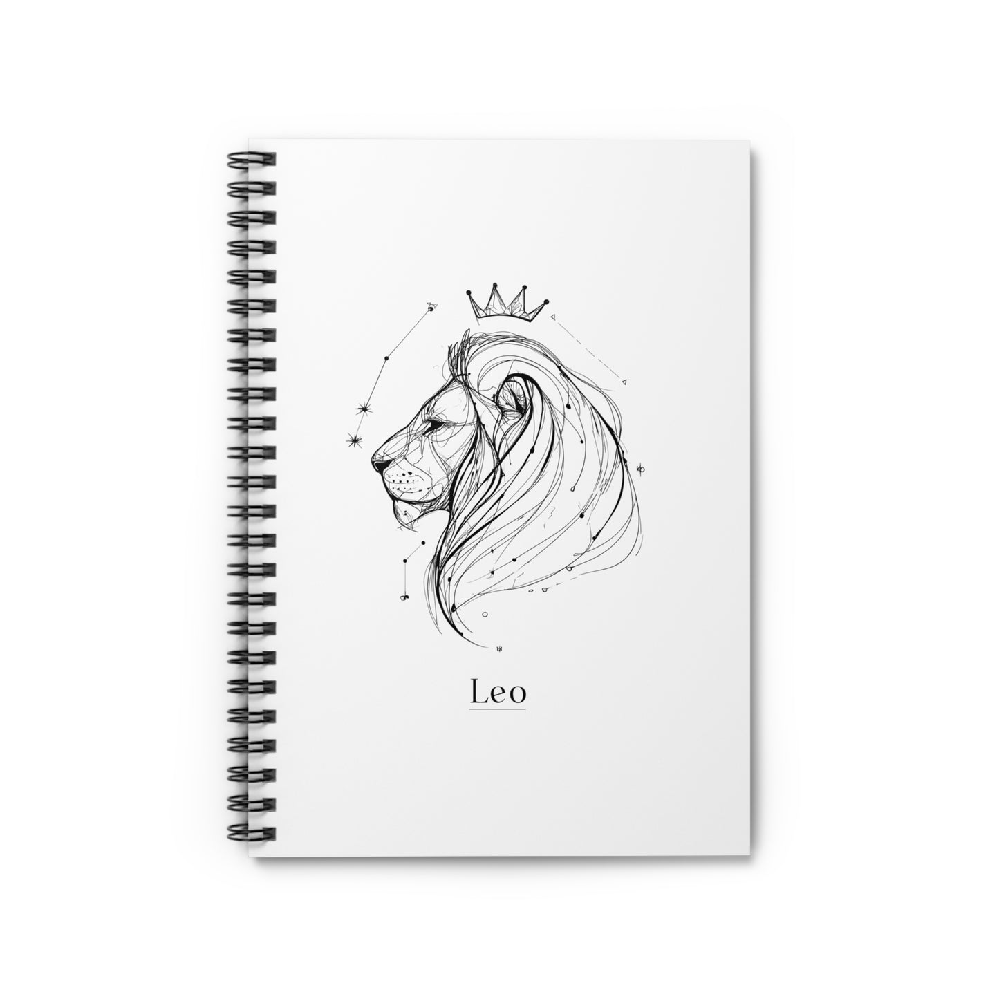 Leo Zodiac Spiral Notebook - Ruled Line, Astrology Lover Gift, Journal, Writing, School Supplies, Leo Birthday Gift