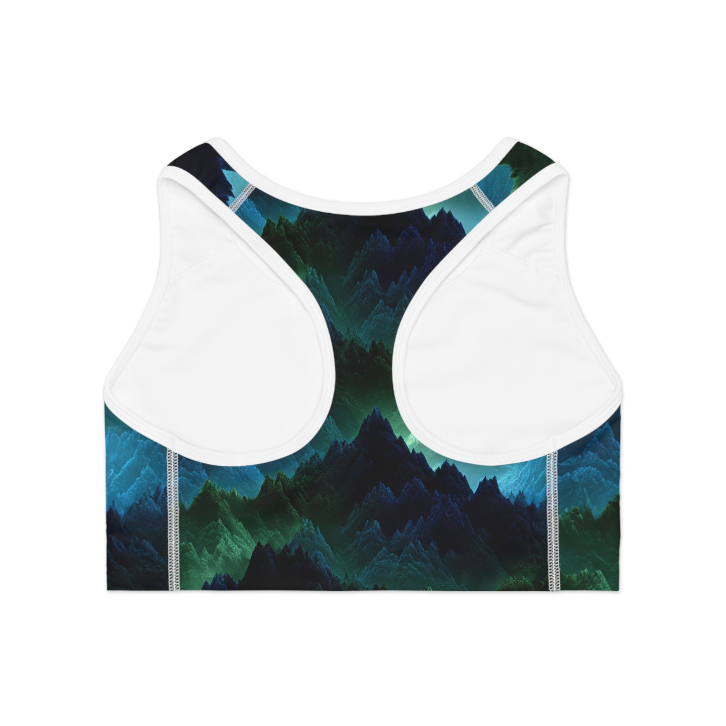 Earth Element Capricorn Sports Bra | ♑ Mountain Wave | Psychedelic Activewear