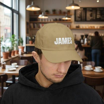 Custom Name Embroidered Dad Cap - Your Name, Your Style