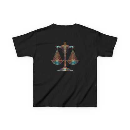 Air Element Libra Kids Tee | ♎ Harmony Scales | Psychedelic Youth Shirt
