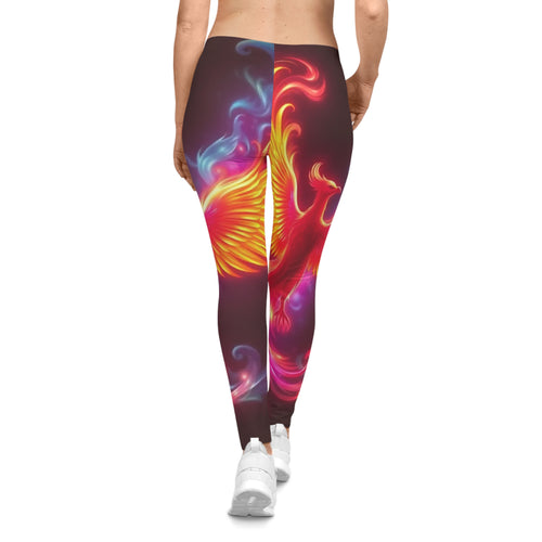 Phoenix Fire Leggings - Women's Vibrant Yoga Pants