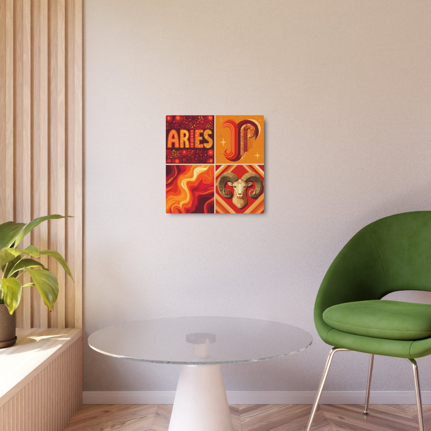 Astrological Aries Metal Art Sign | Zodiac Decor, Astrology Gift, Home Wall Art, Aries Birthday Gift, Unique Metal Wall Decor