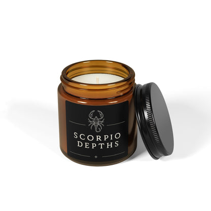 Water Element Scorpio Candle | ♏ Depths of Mystery | Scented Soy Aromatherapy